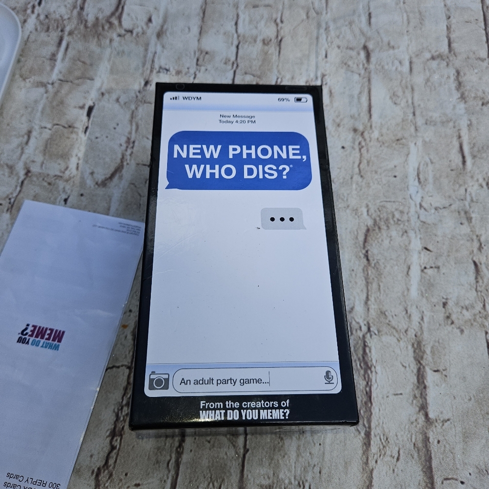 WHAT DO YOU MEME? New Phone, Who Dis? - Adult Party Game -